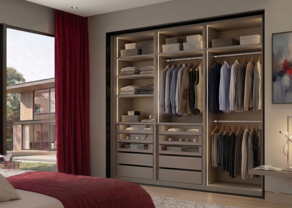 Dressing cu usi Glisante Lacobel Rosu - imagine 2