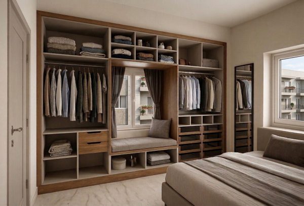 Dressing dormitor cu usi batante - imagine 2