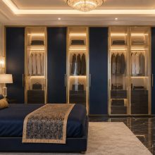 DORMITOR MODERN CU DRESSING SI PAT TAPITAT